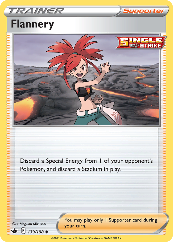 Flannery (139/198) - [Reverse Holo] Chilling Reign (CRE)