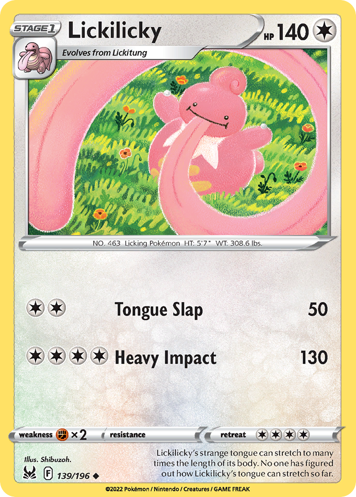 Lickilicky (139/196) - Lost Origin (LOR)