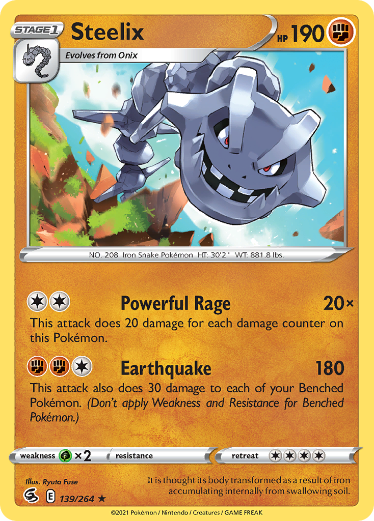 Steelix (139/264) - [Reverse Holo] Fusion Strike (FST)