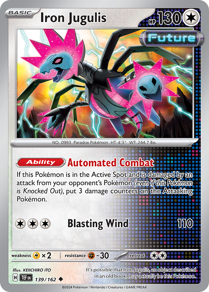 Iron Jugulis (139/162) - [Reverse Holo] Temporal Forces (TEF)
