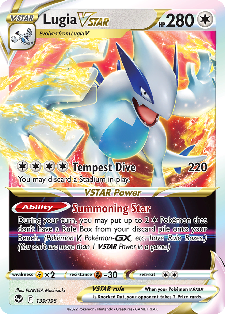 Lugia VSTAR (139/195) - [Holo Foil] Silver Tempest (SIT)