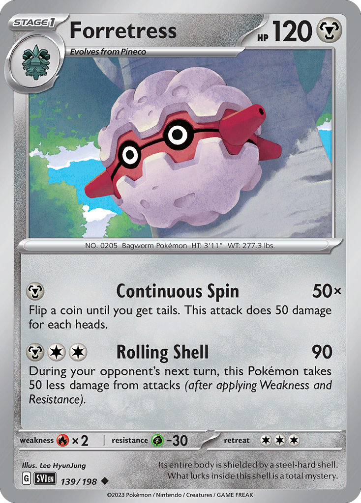 Forretress (139/198) - Scarlet & Violet (SVI)