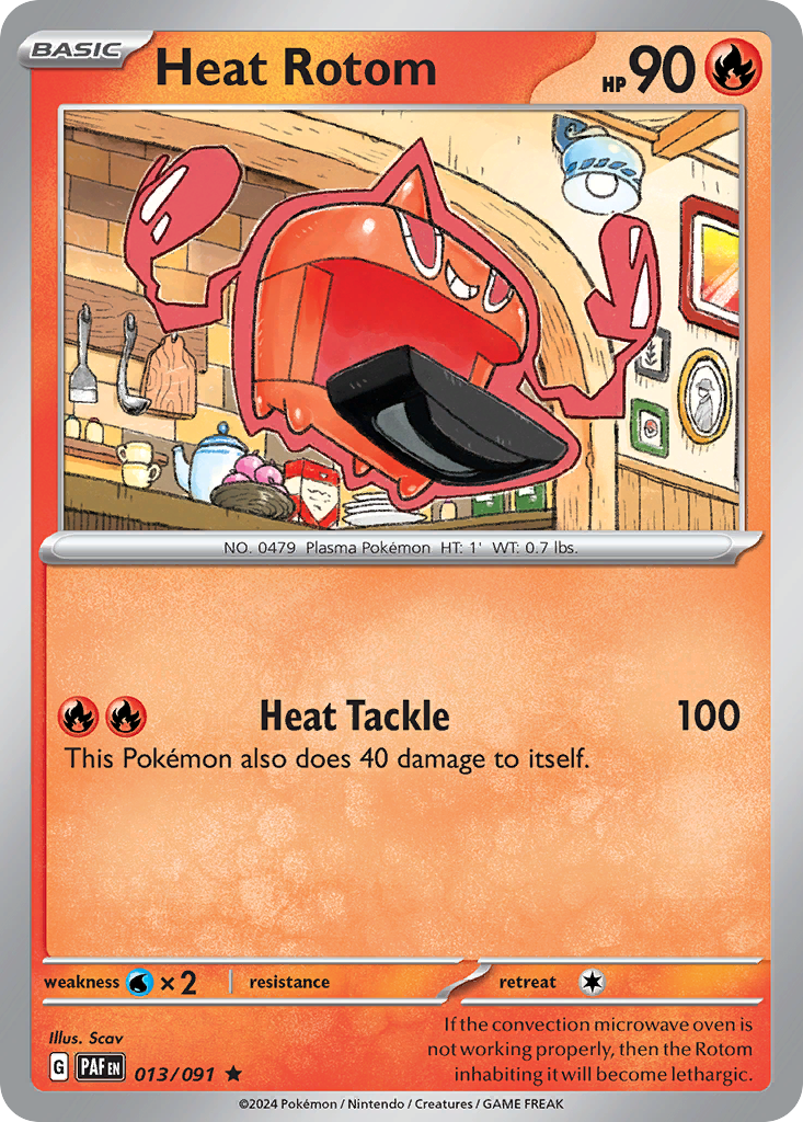 Heat Rotom (13/91) - [Reverse Holo] Paldean Fates (PAF)