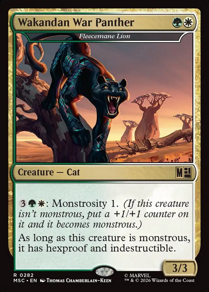 Wakandan War Panther - Fleecemane Lion (282) - Marvel Super Heroes Commander (MSC)