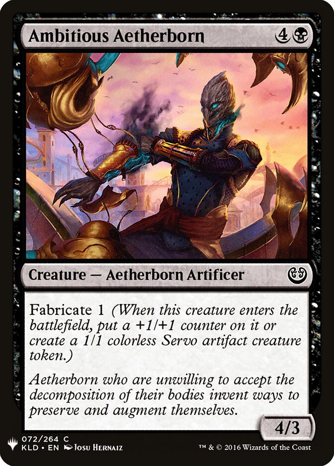 Ambitious Aetherborn (KLD-72) - The List (PLST)