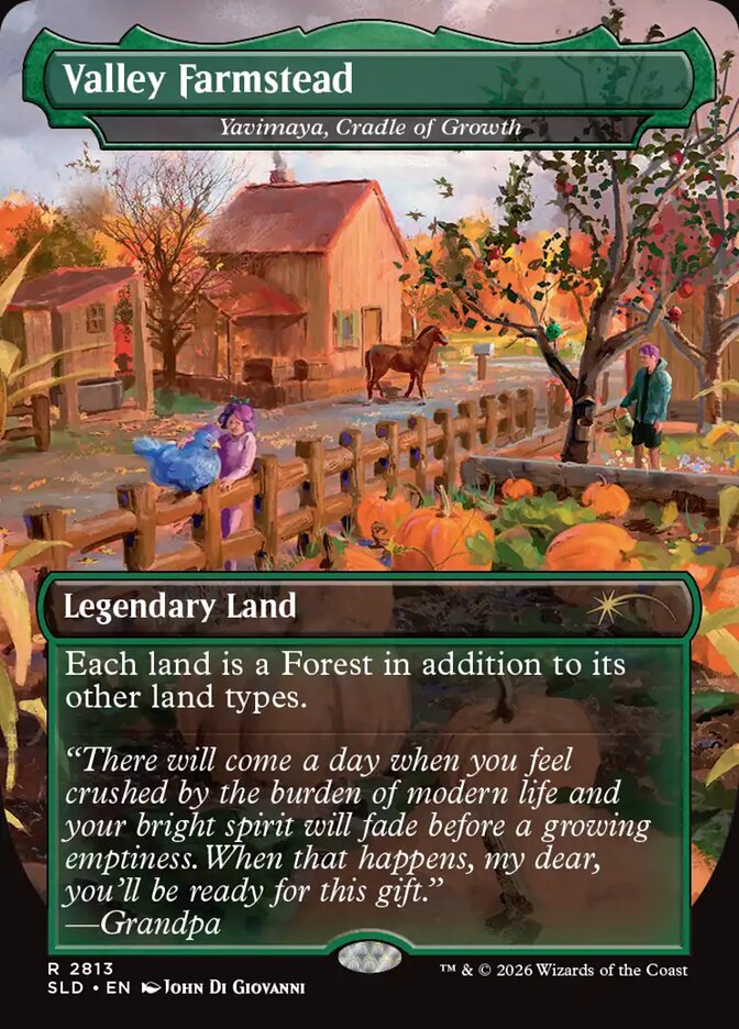 Valley Farmstead - Yavimaya, Cradle of Growth (2813) - Secret Lair Drop (SLD)