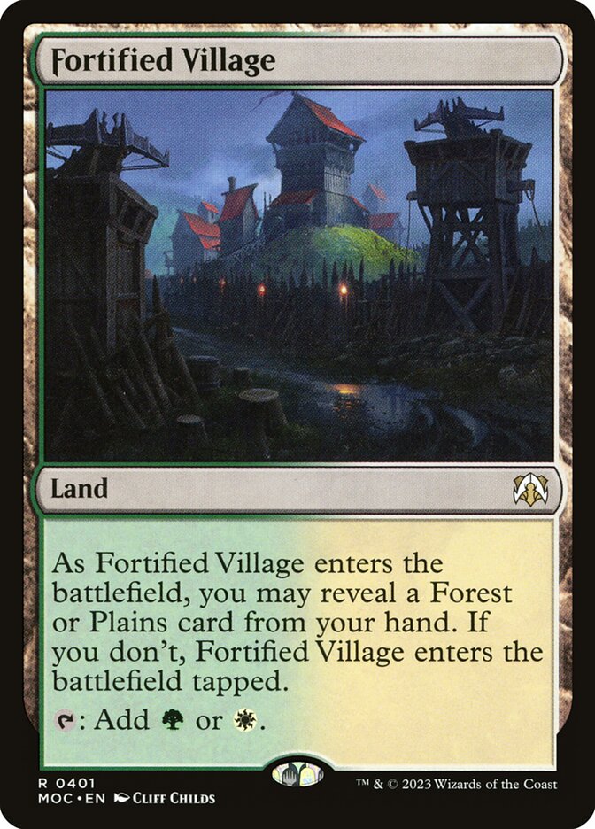 Fortified Village (401) - March of the Machine Commander (MOC)