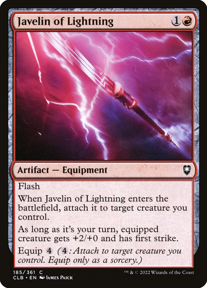 Javelin of Lightning (185) - Commander Legends: Battle for Baldur's Gate (CLB)