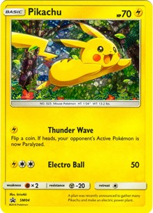 Pikachu - SM04 (General Mills) (SM04) - Miscellaneous Cards & Products (MCAP)