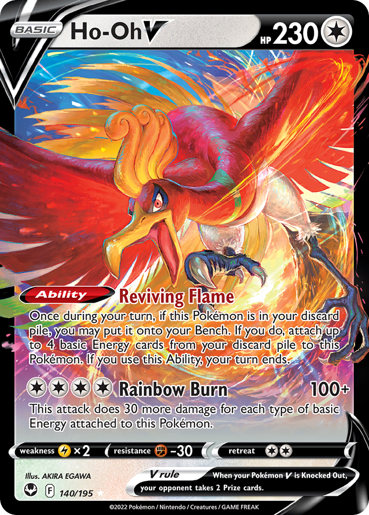 Ho-Oh V (140/195) - [Holo Foil] Silver Tempest (SIT)