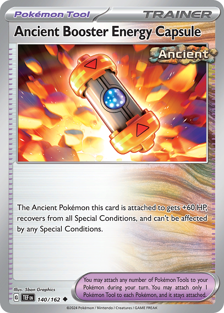 Ancient Booster Energy Capsule (140/162) - [Reverse Holo] Temporal Forces (TEF)