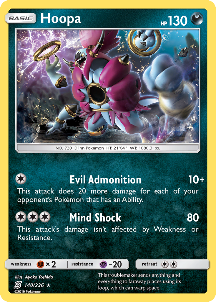 Hoopa (140/236) - [Reverse Holo] Unified Minds (UNM)