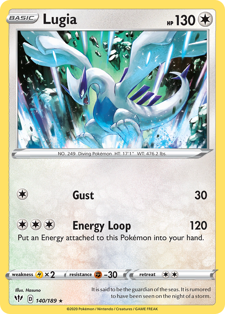 Lugia (140/189) - [Reverse Holo] Darkness Ablaze (DAA)