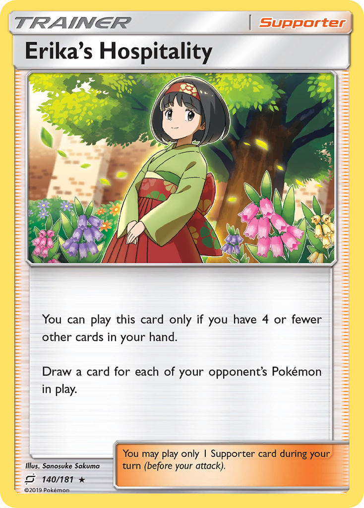 Erika's Hospitality (140/181) - [Reverse Holo] Team Up (TEU)