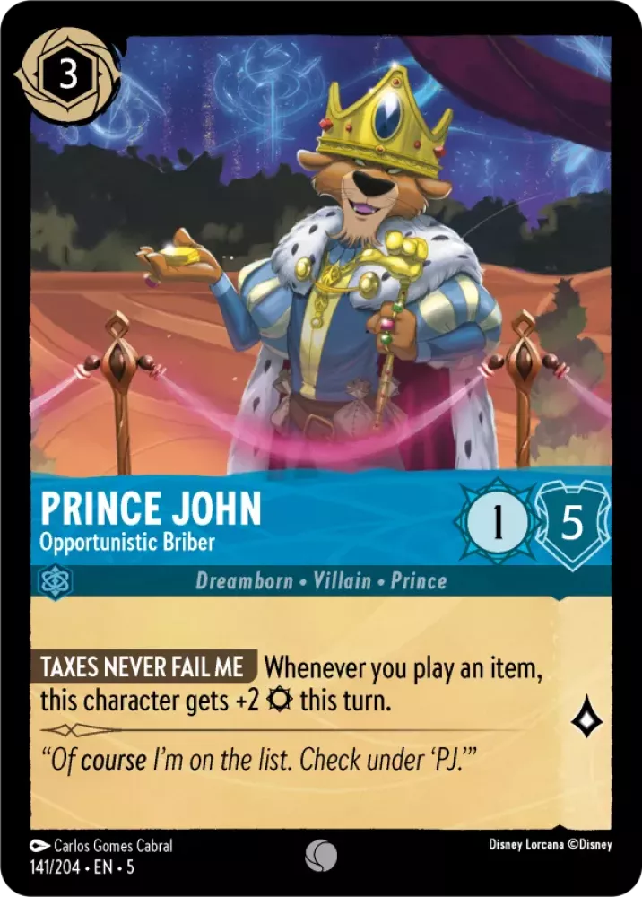 Prince John - Opportunistic Briber - [Foil] Shimmering Skies (5)