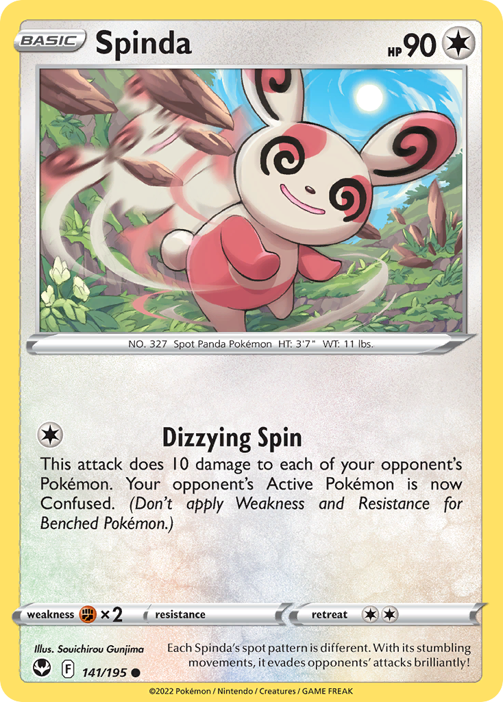 Spinda (141/195) - [Reverse Holo] Silver Tempest (SIT)