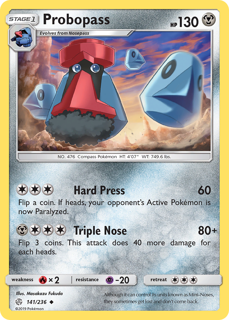 Probopass (141/236) - [Reverse Holo] Cosmic Eclipse (CEC)