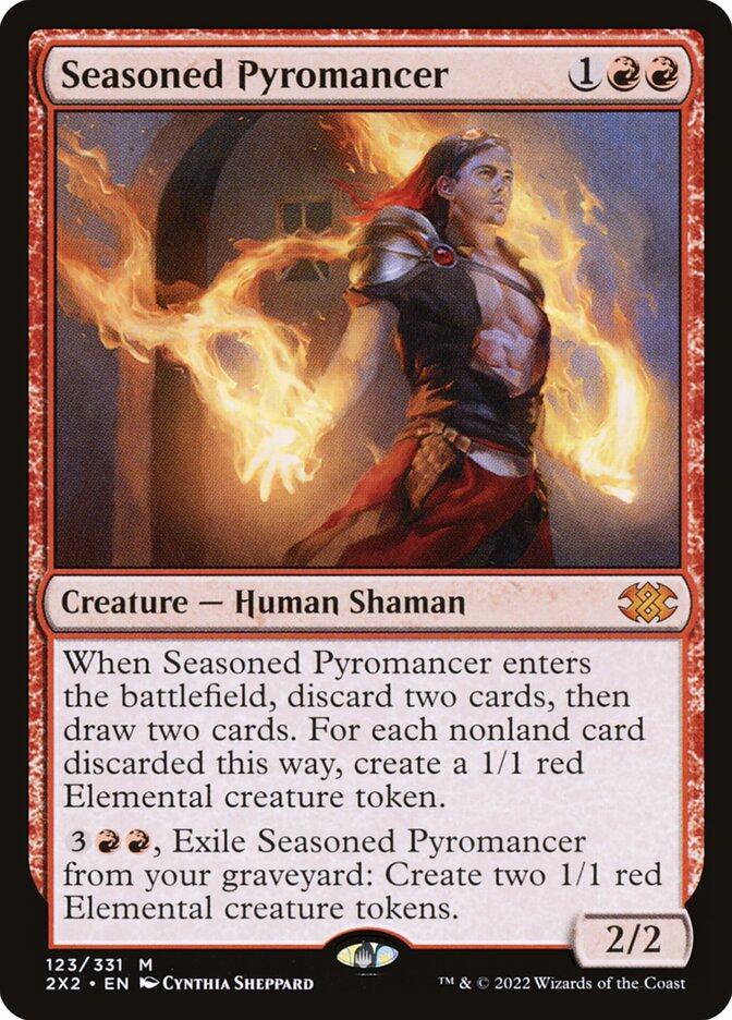 Seasoned Pyromancer (123) - Double Masters 2022 (2X2)