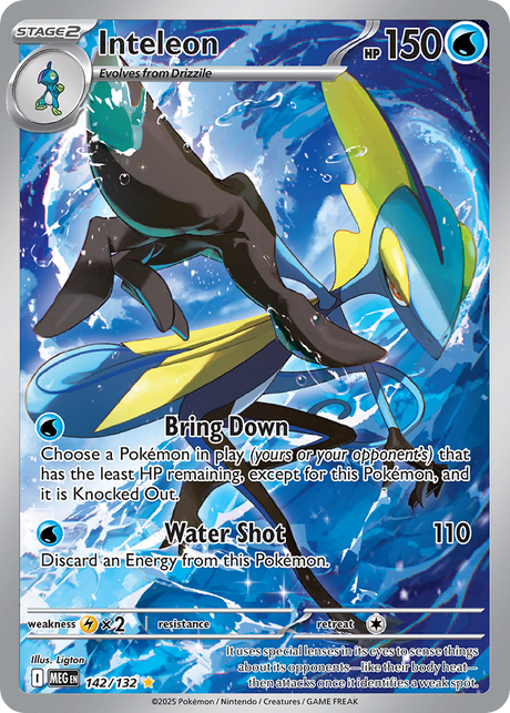 Inteleon (142/132) - [Illustration Rare] Mega Evolution (MEG)