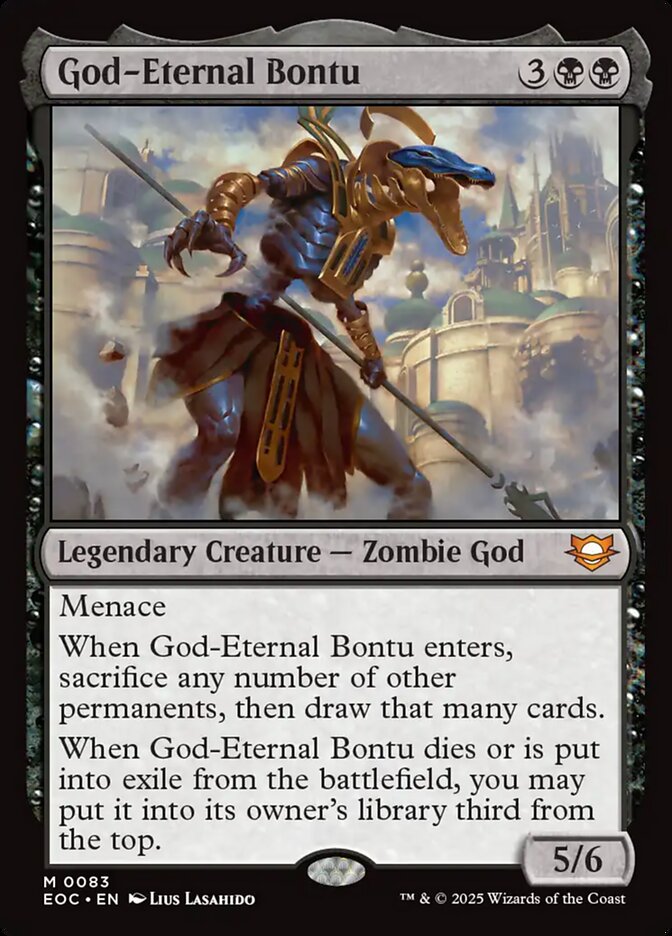 God-Eternal Bontu (83) - Edge of Eternities Commander (EOC)