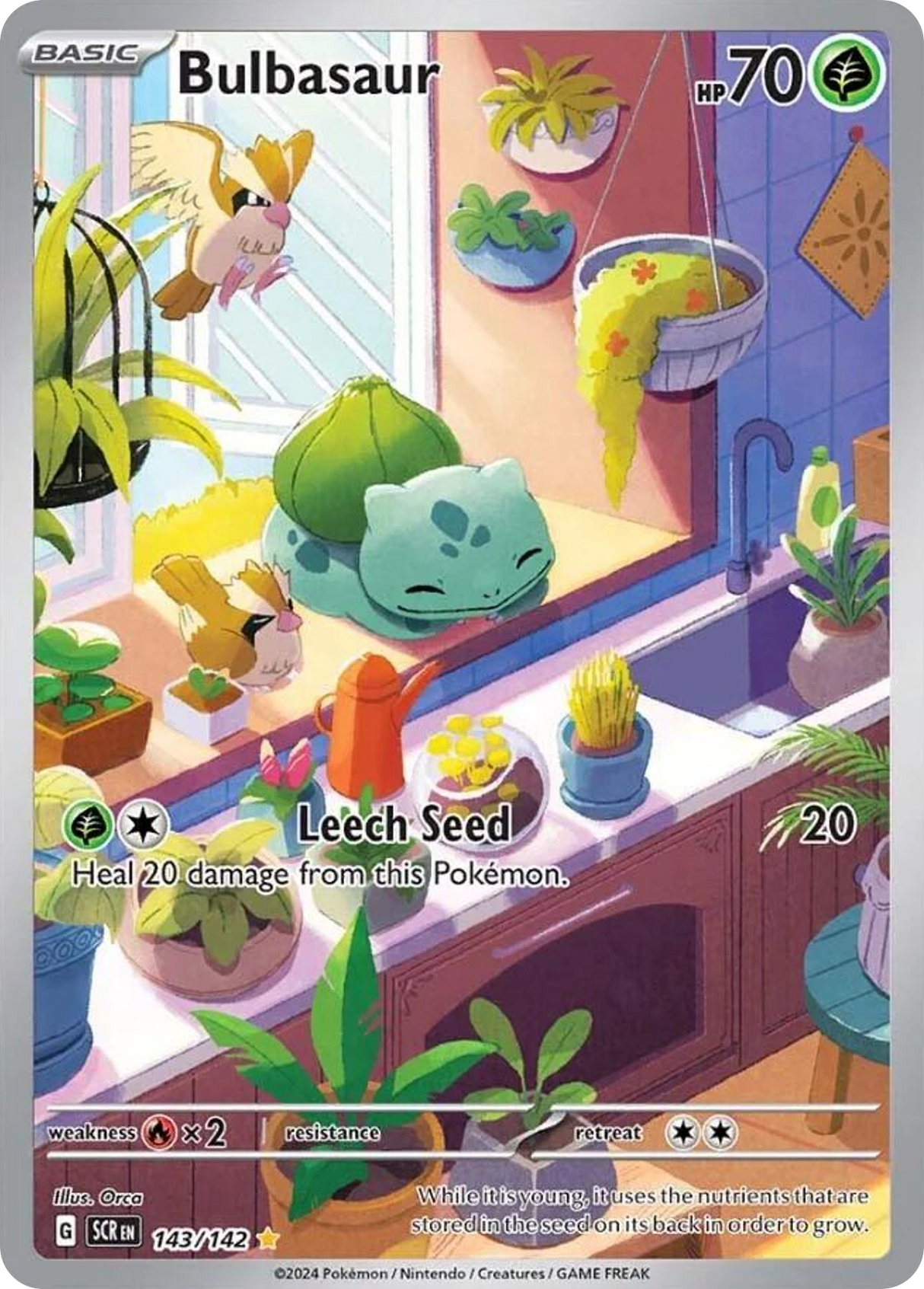 Bulbasaur (143/142) - [Illustration Rare] Stellar Crown (SCR)