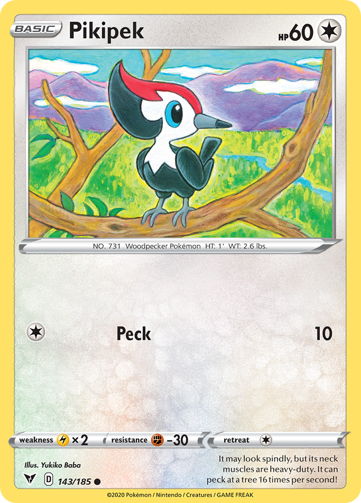 Pikipek (143/185) - [Reverse Holo] Vivid Voltage (VIV)