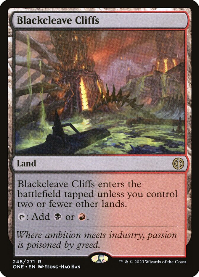 Blackcleave Cliffs (248) - Phyrexia: All Will Be One (ONE)