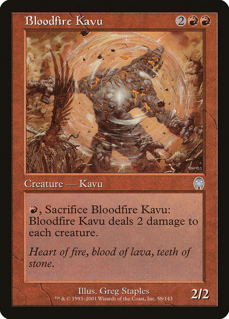 Bloodfire Kavu (58) - Apocalypse (APC)