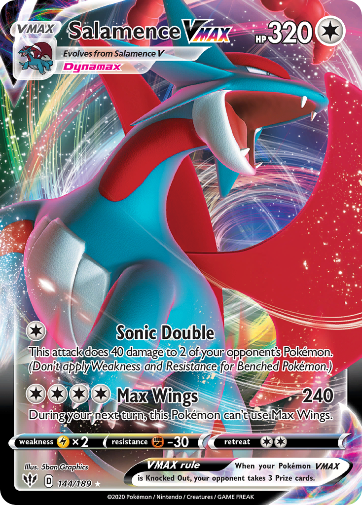 Salamence VMAX (144/189) - [Holo Foil] Darkness Ablaze (DAA)