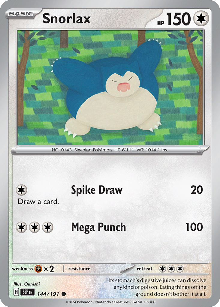 Snorlax (144/191) - Surging Sparks (SSP)