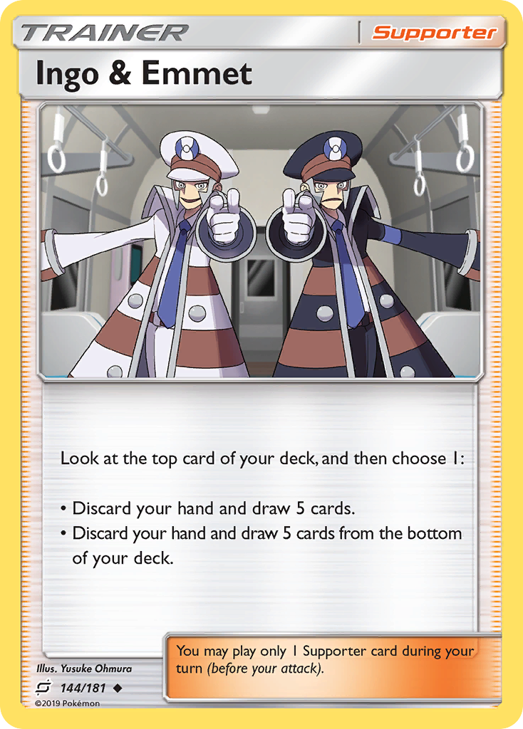 Ingo & Emmet (144/181) - [Reverse Holo] Team Up (TEU)