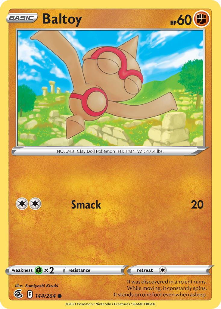 Baltoy (144/264) - [Reverse Holo] Fusion Strike (FST)
