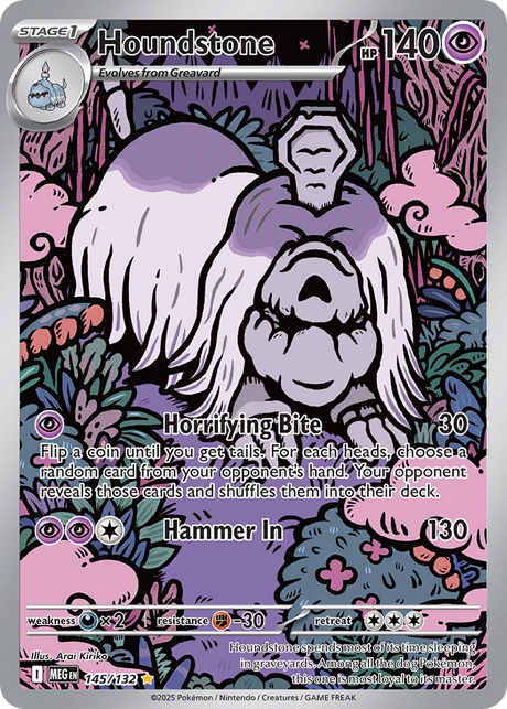 Houndstone (145/132) - [Illustration Rare] Mega Evolution (MEG)