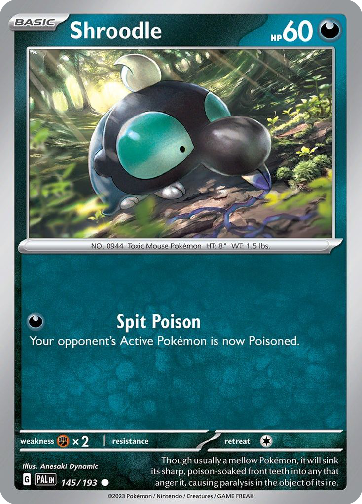 Shroodle (145/193) - [Reverse Holo] Paldea Evolved (PAL)