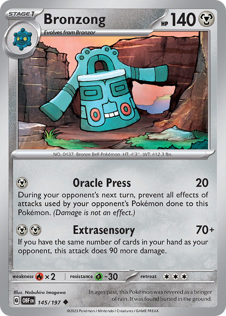 Bronzong (145/197) - Obsidian Flames (OBF)