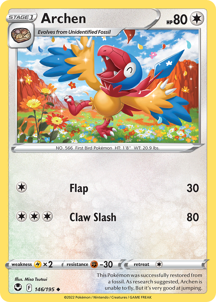 Archen (146/195) - [Reverse Holo] Silver Tempest (SIT)