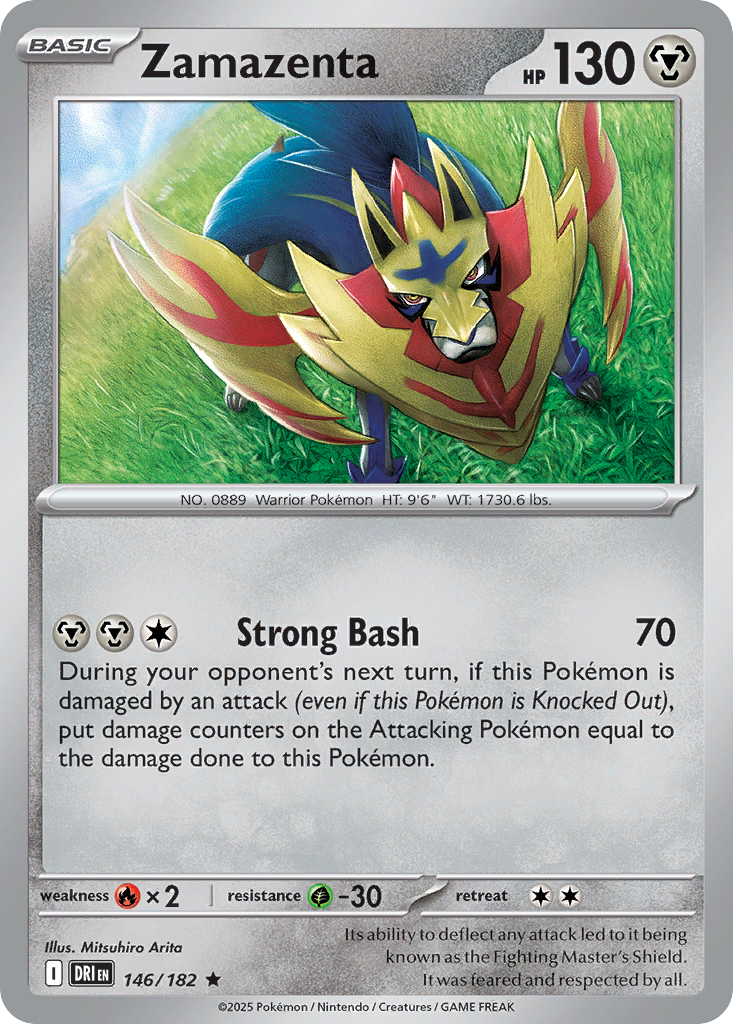 Zamazenta (146/182) - [Reverse Holo] Destined Rivals (DRI)