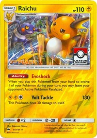 Raichu - 41/147 (League Challenge) (41) - League & Championship Cards (PR)