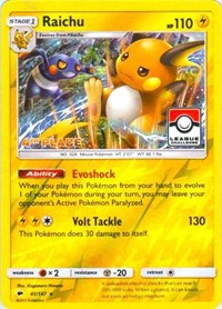 Raichu - 41/147 (League Challenge) (41) - League & Championship Cards (PR)