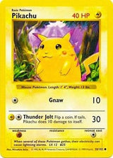 Pikachu (58) - Base Set (Shadowless) (BSS)