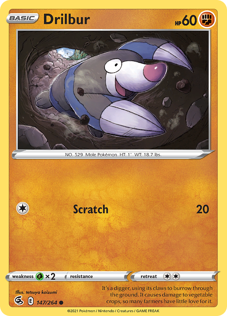Drilbur (147/264) - Fusion Strike (FST)