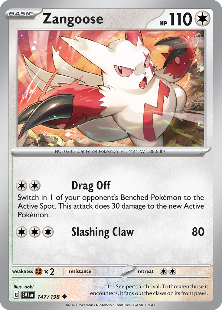 Zangoose (147/198) - Scarlet & Violet (SVI)