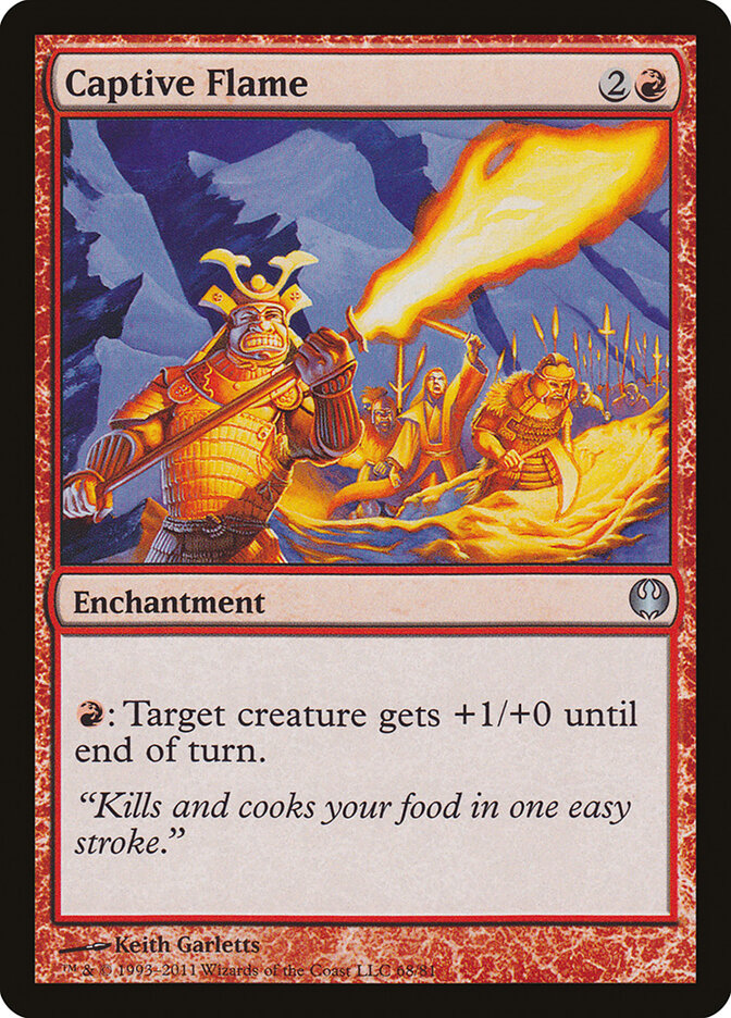 Captive Flame (68) - Duel Decks: Knights vs. Dragons (DDG)