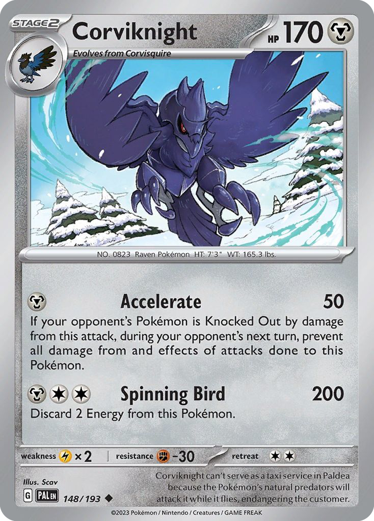 Corviknight (148/193) - [Reverse Holo] Paldea Evolved (PAL)
