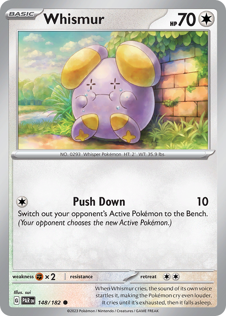 Whismur (148/182) - [Reverse Holo] Paradox Rift (PAR)