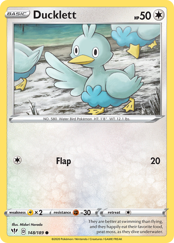 Ducklett (148/189) - [Reverse Holo] Darkness Ablaze (DAA)