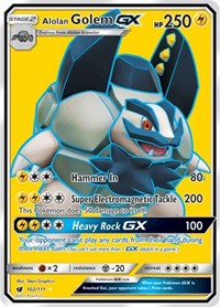 Alolan Golem GX Full Art (102) - SM - Crimson Invasion (SM04)