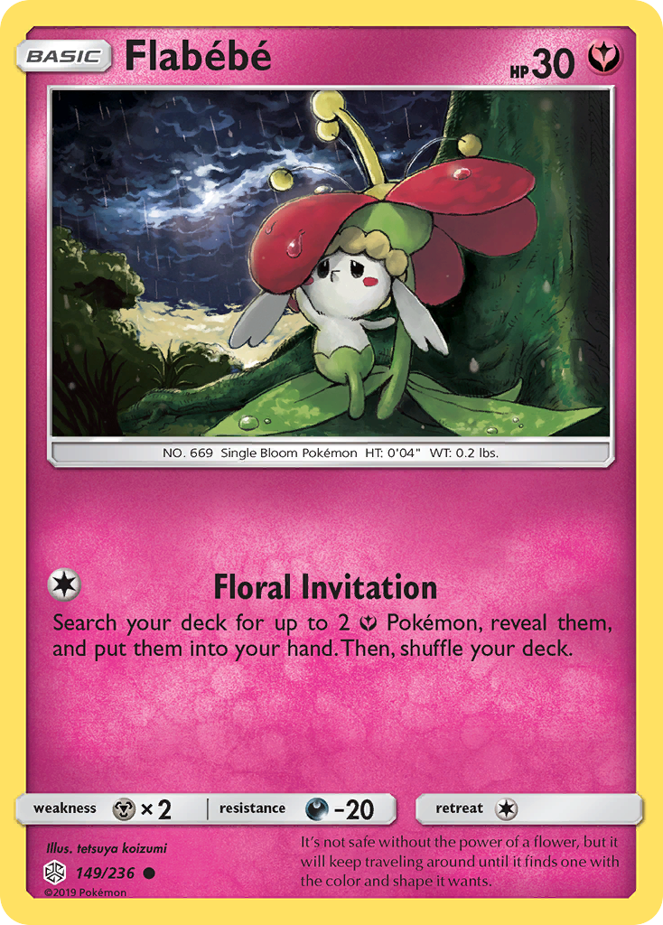 Flabebe (149/236) - [Reverse Holo] Cosmic Eclipse (CEC)