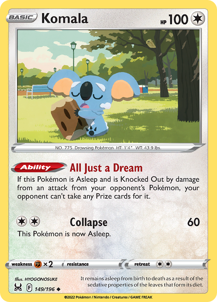 Komala (149/196) - [Reverse Holo] Lost Origin (LOR)