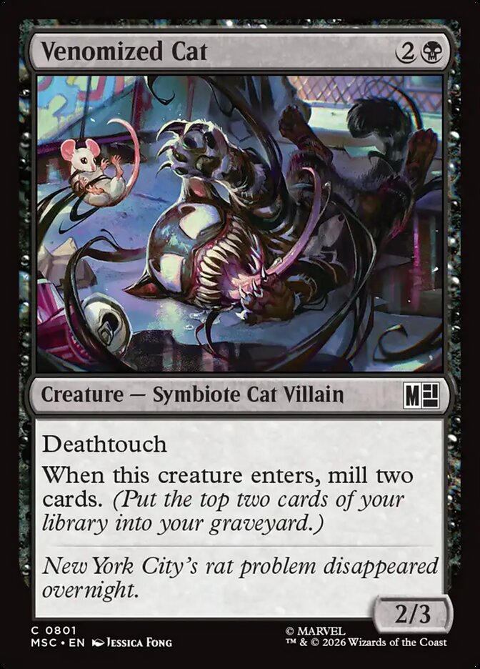 Venomized Cat (801) - Marvel Super Heroes Commander (MSC)